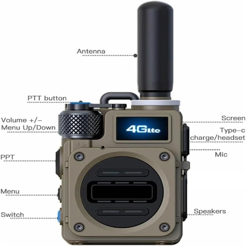 Waterproof & Shock Resistant Walkie Talkies Nationwide PTT, No Fees