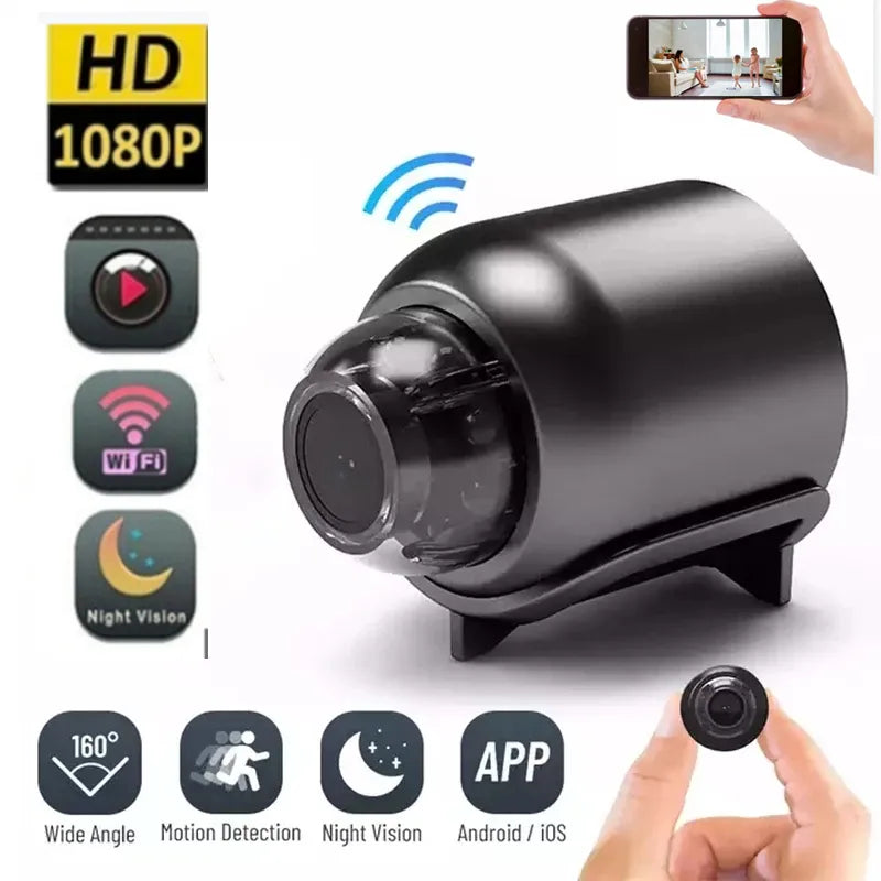 Mini Telecamera 1080p HD WiFi Camera Night Version Micro Telecamera  Magnetica Videoregistratore Vocale Videocamere di Sicurezza Wireless  Videosorveglianza Web Smart Life Home : : Elettronica