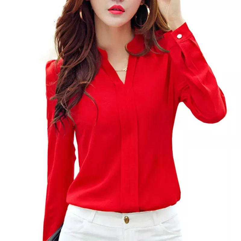 ARLINDA Chic Fashion Slim Long Sleeve Shirt