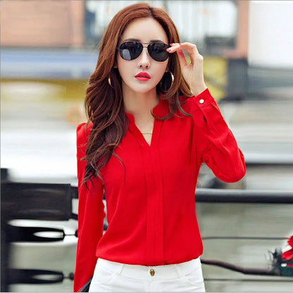 ARLINDA Chic Fashion Slim Long Sleeve Shirt