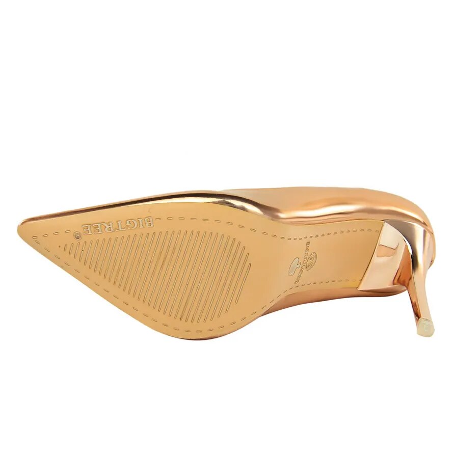 Sabrina High Heels Sylver Gold Shoes