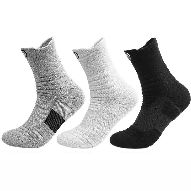 Chaussettes antidérapantes en coton pour hommes 