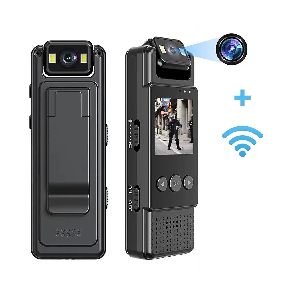 Mini 1080P Body Camera with Photo, Audio, Night Vision & Rotating Clip