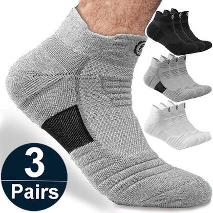 Chaussettes antidérapantes en coton pour hommes 