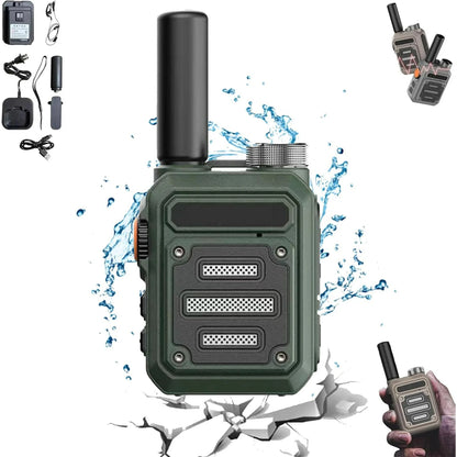 Waterproof & Shock Resistant Walkie Talkies Nationwide PTT, No Fees